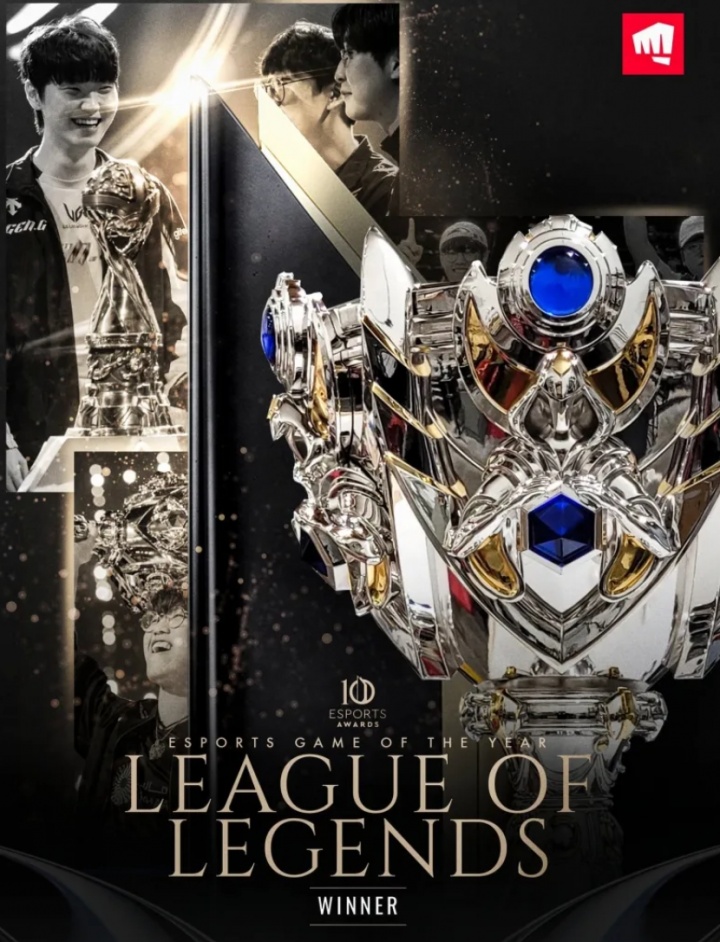 国外电竞大奖公布年度最佳电竞游戏得主：《英雄联盟》